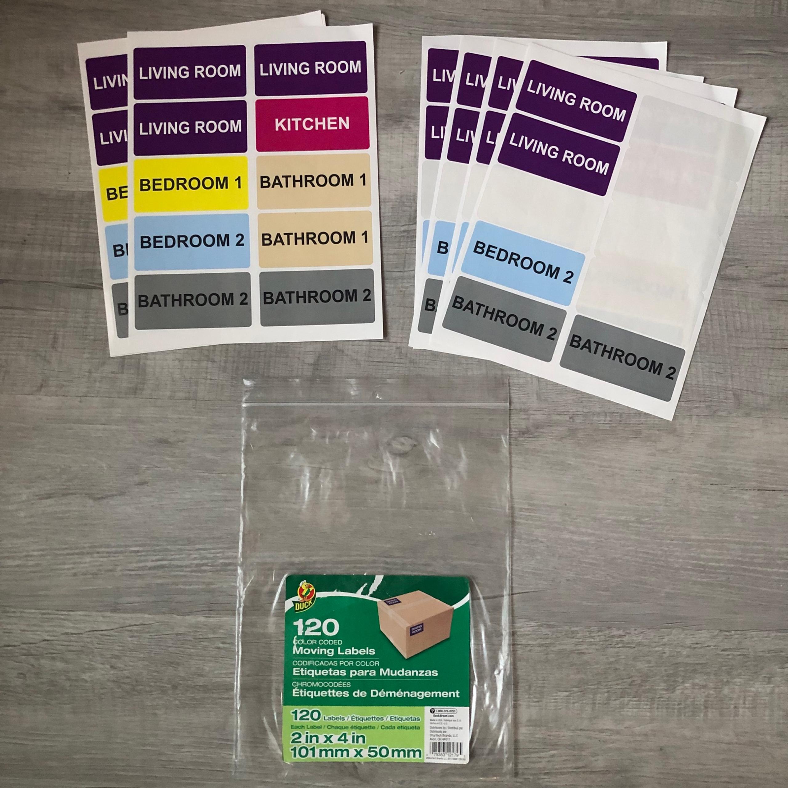 Duck Moving labels