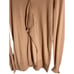 NWT LOFT Women's Size Small Ruffle Pullover Sweater V-Neck Career Tan Wool Blend
