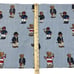 Ralph Lauren Polo Bear Blue Stripes Drape Window Valance 81 x 17.5 Rod Pocket
