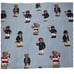 Ralph Lauren Polo Bear Blue Stripes Drape Window Valance 81 x 17.5 Rod Pocket