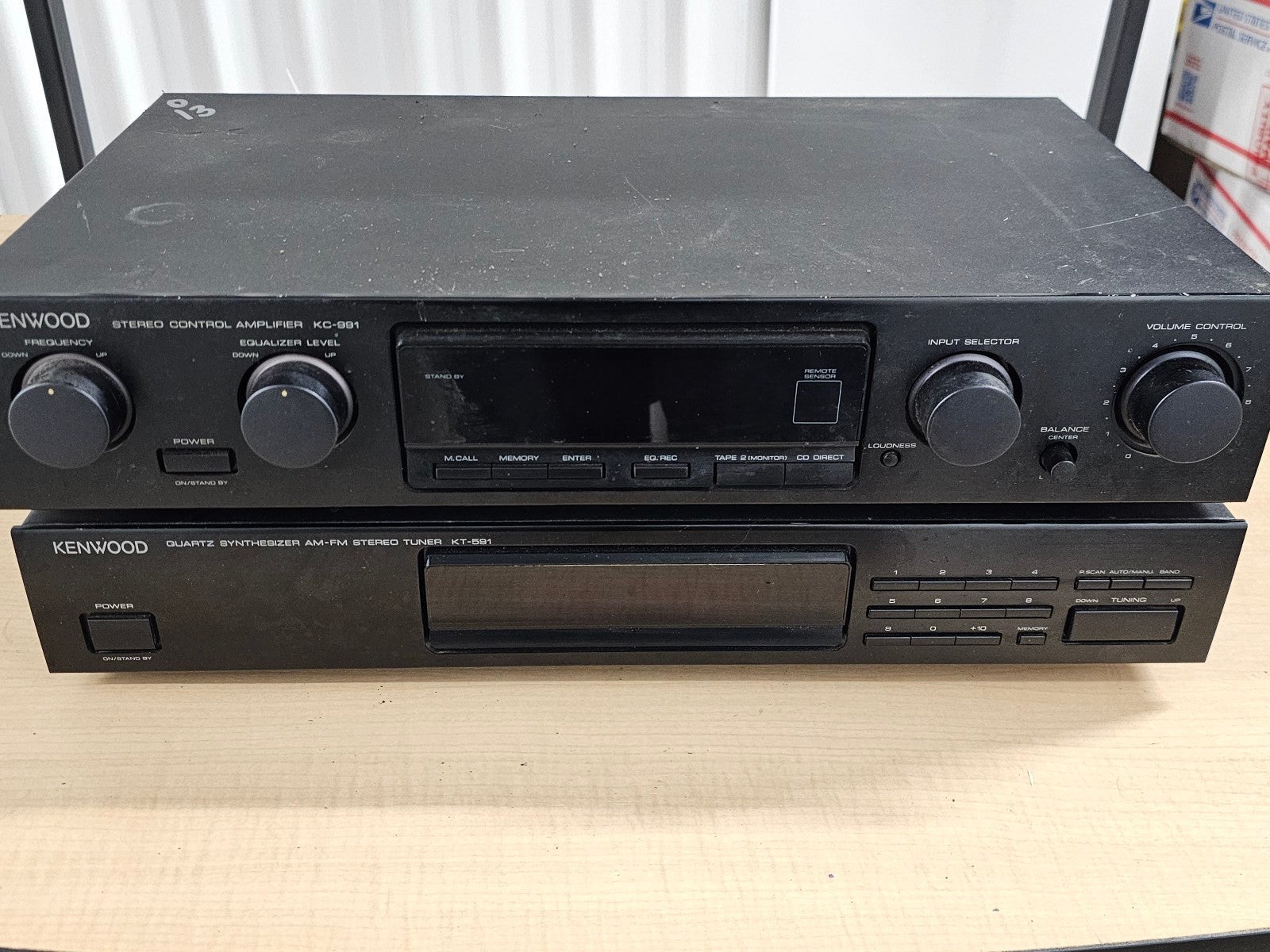 Kenwood synthesizer tuner & control amplifier