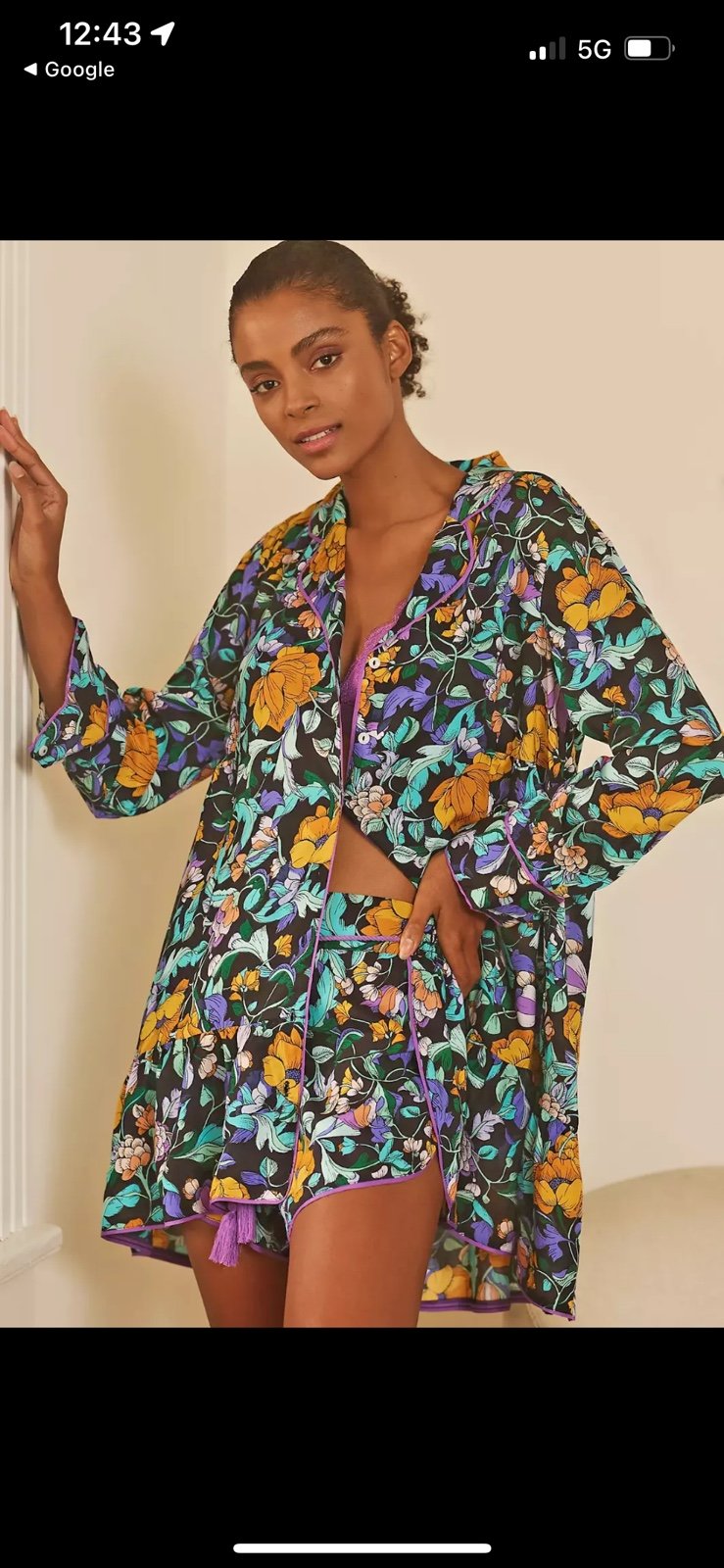 Anthropologie Alexandra farmer pajama set