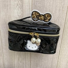 Tagged Hello Kitty Gogo Gal Quilted Enamel Vanity Pouch, Brand New