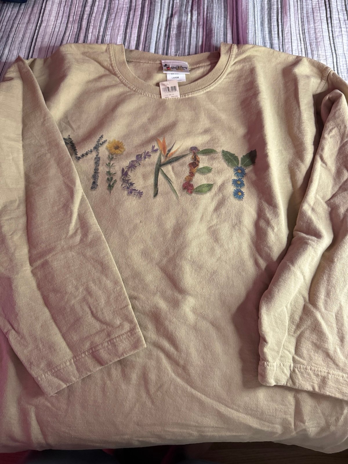 Walt Disney World Beige Mickey Longsleeve size L