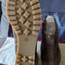 Tory Burch SUEDE LOGO LUG SOLE WEDGE BOOT 428 size 11