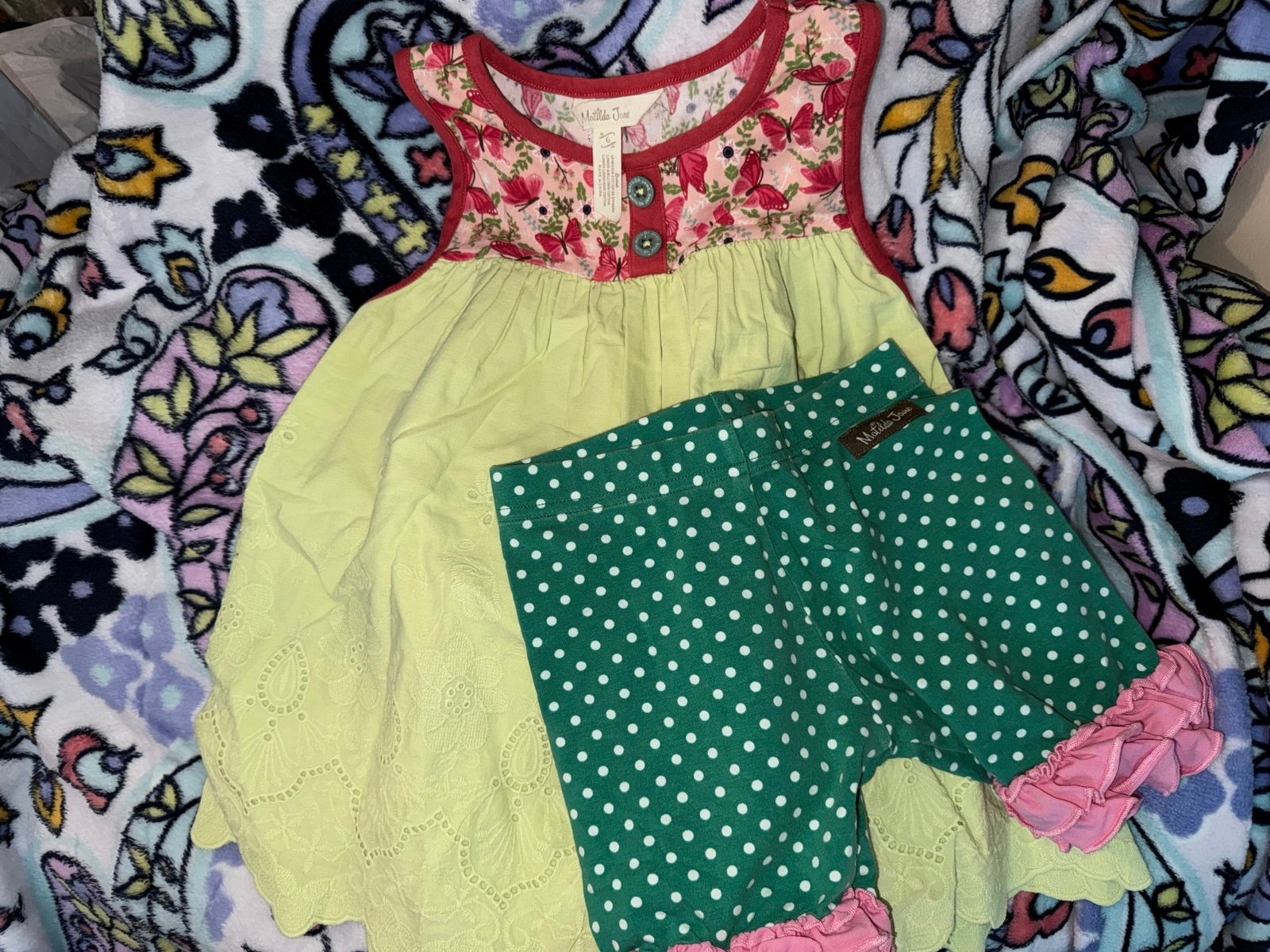 Matilda Jane Girls Butterfly Outfit size 6