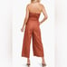 NWOT ASTR The Label Kona Strapless Wide Leg Crop Jumpsuit S