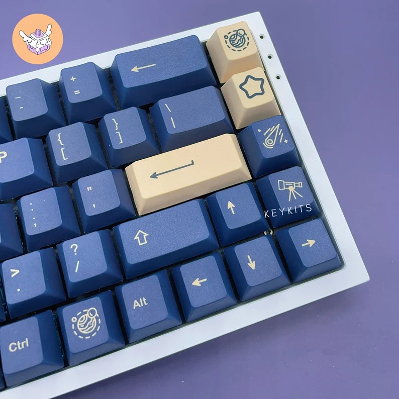 Star Gaze KeyCap Set - 128 Piece Cherry Profile PBT Subdye