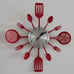 New 16 Inch Cutlery Kitchen Silent Wall Clock with Fork and Spoon for Kitchen