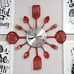 New 16 Inch Cutlery Kitchen Silent Wall Clock with Fork and Spoon for Kitchen