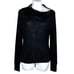 T Alexander Wang Wool Ribbed Pullover Sweater Size M Zipper Shoulder Black Edgy