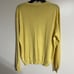 BOBBY JONES Collection Lightweight Mens V Neck Size M Silk Cashmere Blend Yellow
