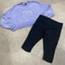 Womens NIKE/ATHLETA Oversized Cropped Sweatshirt & Leggings, sz XL