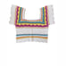 POL Crochet Crop Top Rainbow Striped Boho Festival Square Neck Summer Top Size M