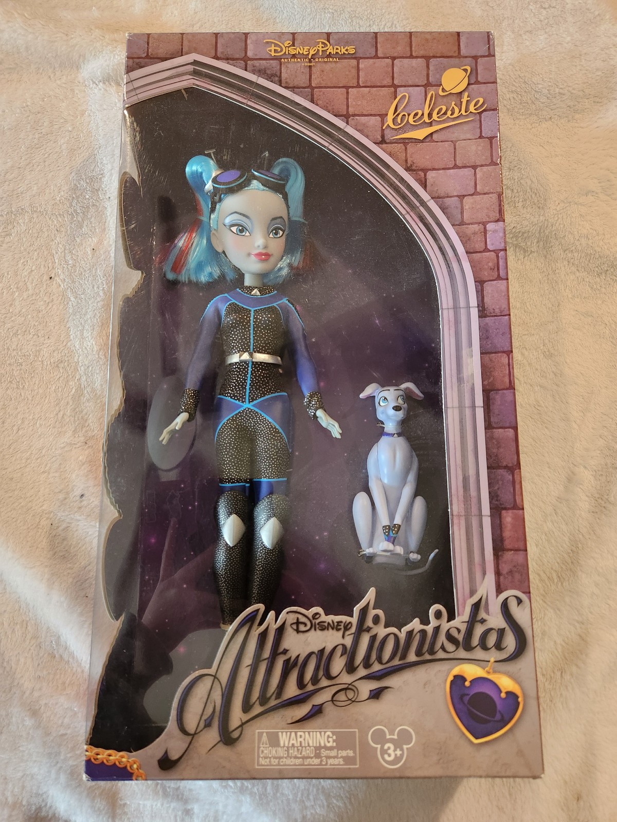 Disney Parks Attractionistas CELESTE Doll Space Mountain Dog Figure Collectible