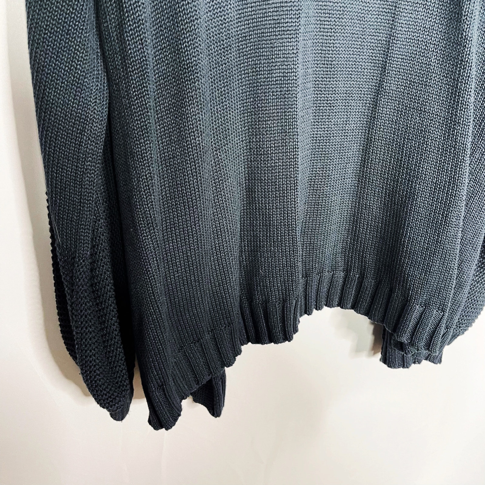 hem and thread long open cardigan