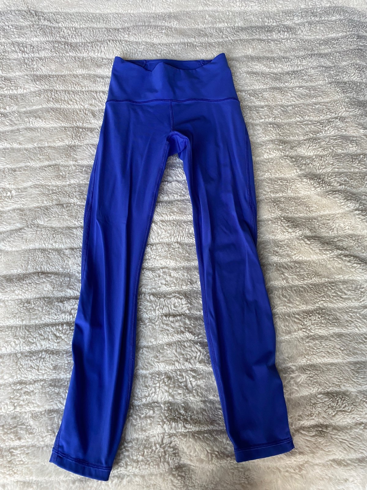 lululemon Fast and Free high rise leggings 25” size 4 royal blue