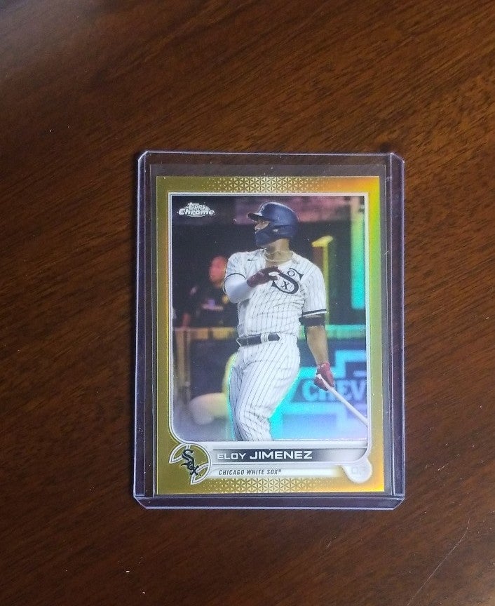 Topps Chrome Baseball 2022 Eloy Jimenez 27/50 Gold Refractor
