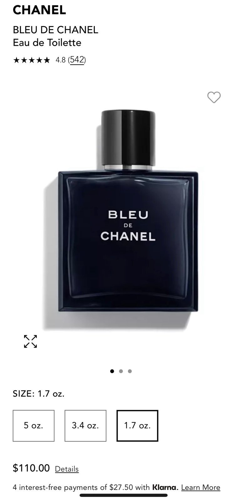 ブルーデシャネル Blue de Chanel