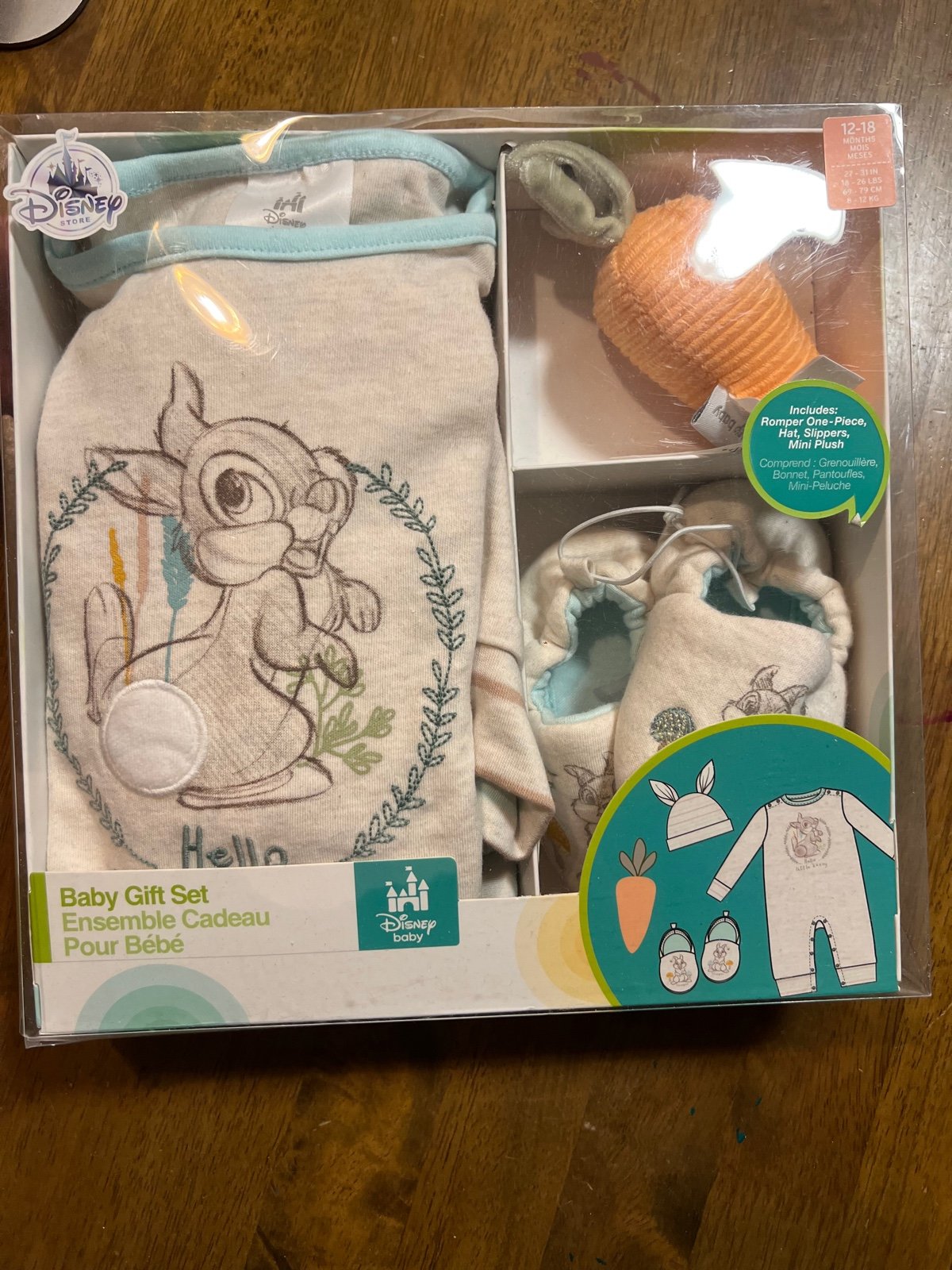 Disney thumper baby gift set size 12-18 months new in box