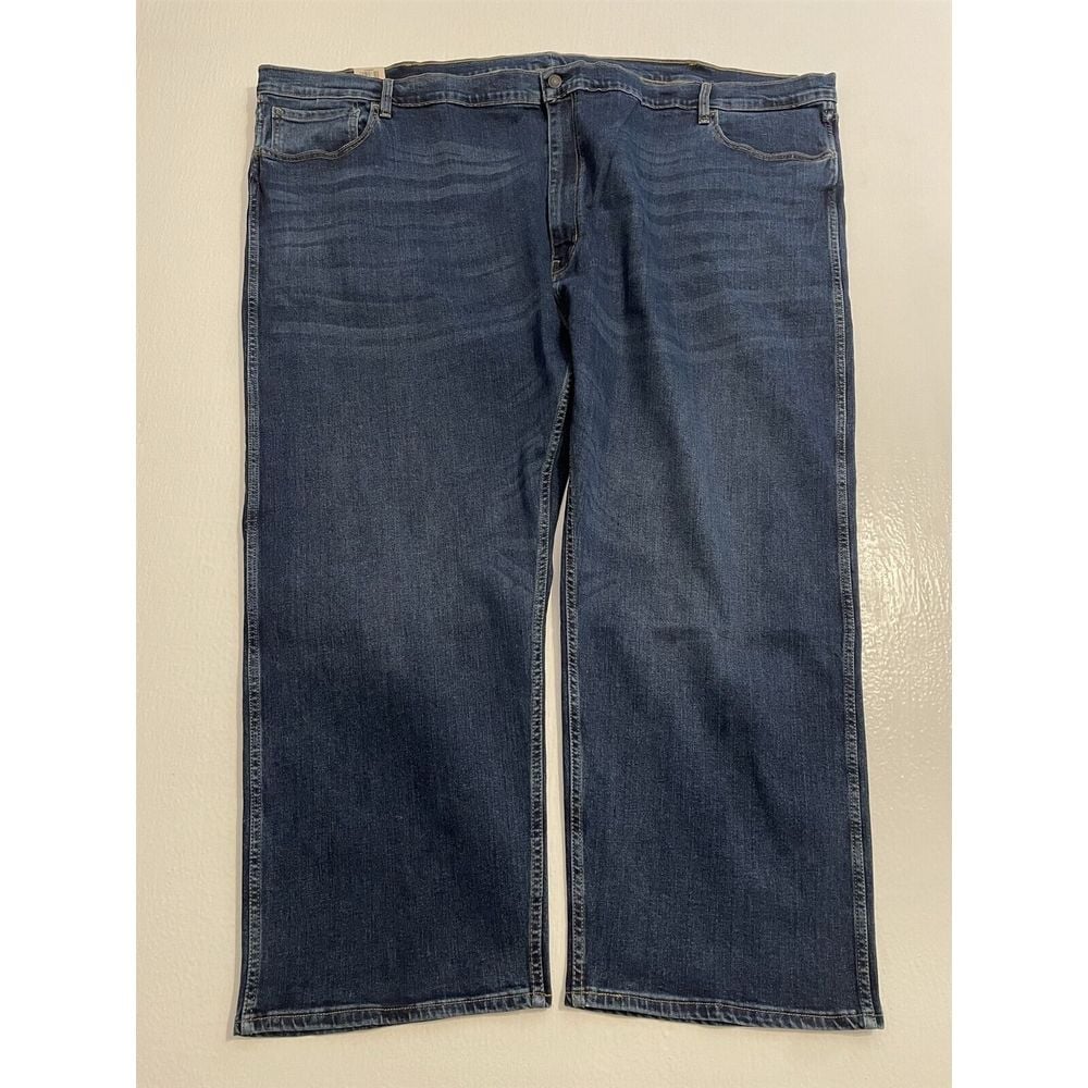 NWT Levi's 60 x 30 Workwear Fit Regular Dark Wash Flex Denim Jeans