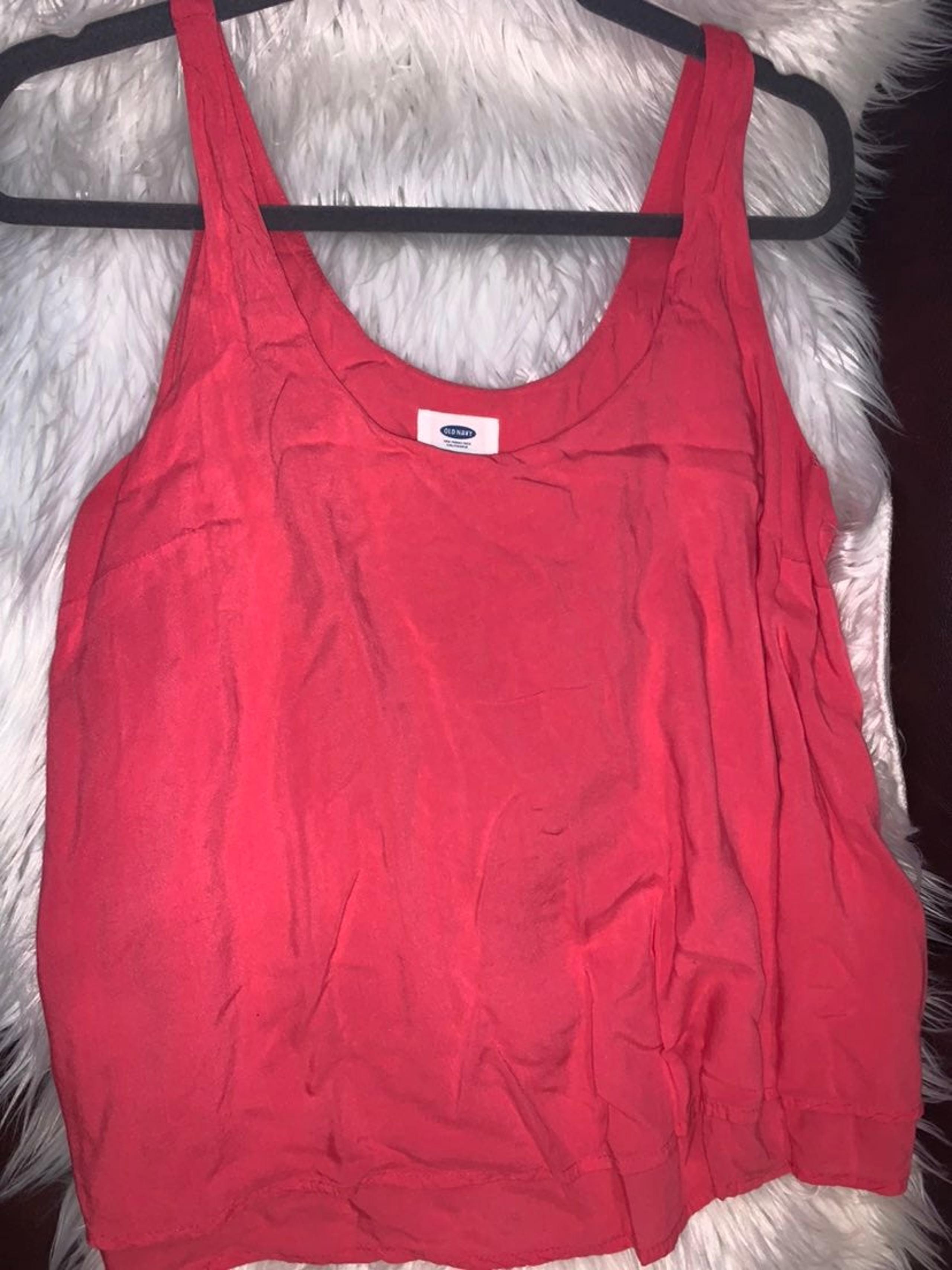 Coral Cropped Double Layer Tank Top LG