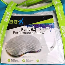 BG-X Pump 0.2 Performance Pillow With Carrying Bag 24 x17 NWOT