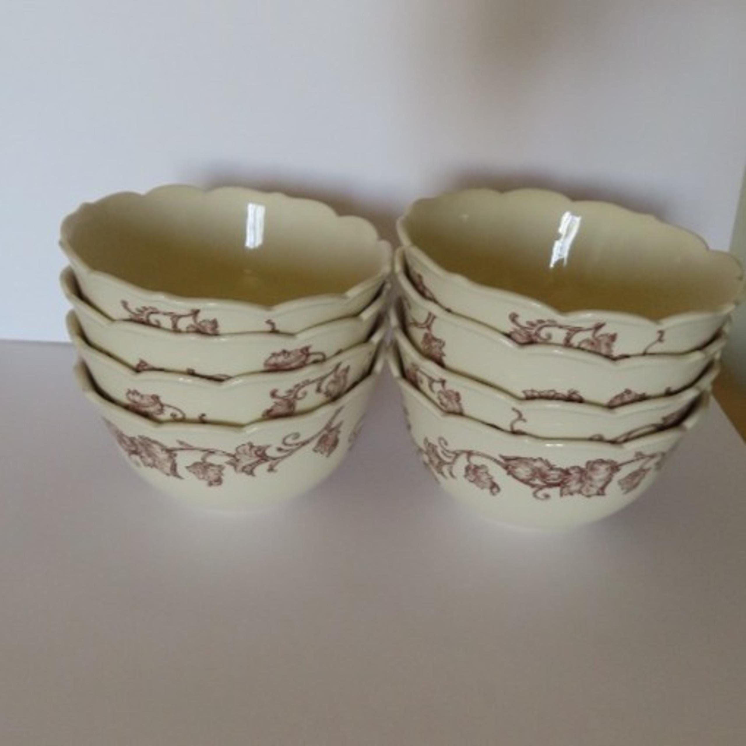 Set of 8, Pier 1  Imports, NWT,  HARVEST VILLAGE Soup or Cereal Bowl Pumpkins
