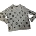 360 Cashmere Skull Cashmere Riley Skull-Print Gray Cashmere Sweater size small 1