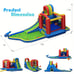Lifezeal Inflatable Kid Bounce House Slide, Climbing Wall, Splash Water Park, Po