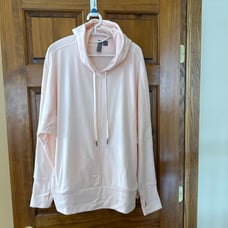 Sweaty Betty Luxe Fleece Hoodie in Baby Pink