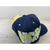 Vintage Michigan Wolverines Split All Over Snapback Hat American Needle 90s EUC