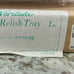Noritake Lenore Platinum China Butter Relish Dish BRAND NEW