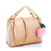 Fashion Pompom Gold Bag With Pink Ball