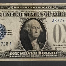 1928 1 Silver Certificate US RARE SERIAL Number