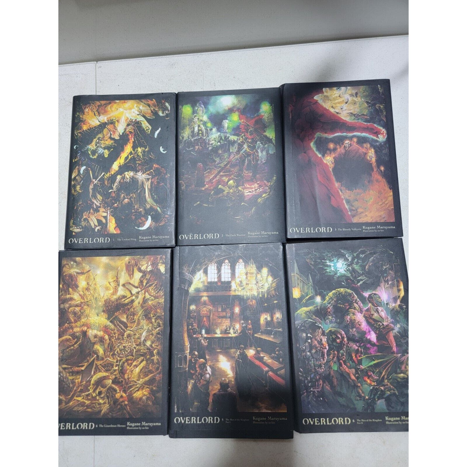 Overlord By Kugane Maruyama 1-6 Set HC Books Valkyrie Warrior Undead Kingdom