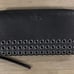 Coach Black Grommet Accordion Wallet