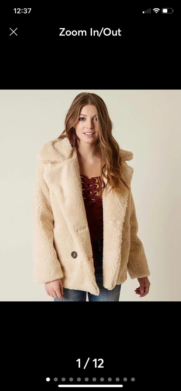 Free People Sherpa Peacoats Mercari