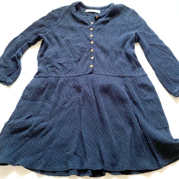 Free people navy blue beach flare shirt size small