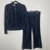 Old Navy Intimates 2-piece Velour Tracksuit Jacket Cropped Pants Navy Blue Small