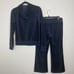 Old Navy Intimates 2-piece Velour Tracksuit Jacket Cropped Pants Navy Blue Small