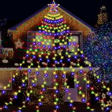 Outdoor Star String Lights 350 LED Christmas Lights 11.5ft Waterproof