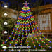 Outdoor Star String Lights 350 LED Christmas Lights 11.5ft Waterproof