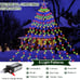 Outdoor Star String Lights 350 LED Christmas Lights 11.5ft Waterproof