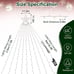 Outdoor Star String Lights 350 LED Christmas Lights 11.5ft Waterproof