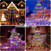 Outdoor Star String Lights 350 LED Christmas Lights 11.5ft Waterproof