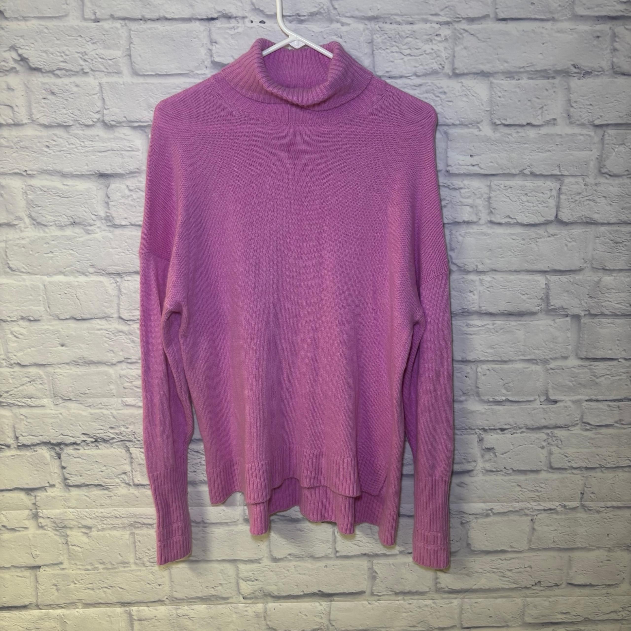J. Crew Wool Blend Turtleneck Sweater Women’s Size XL Classic Relaxed Fit Knit