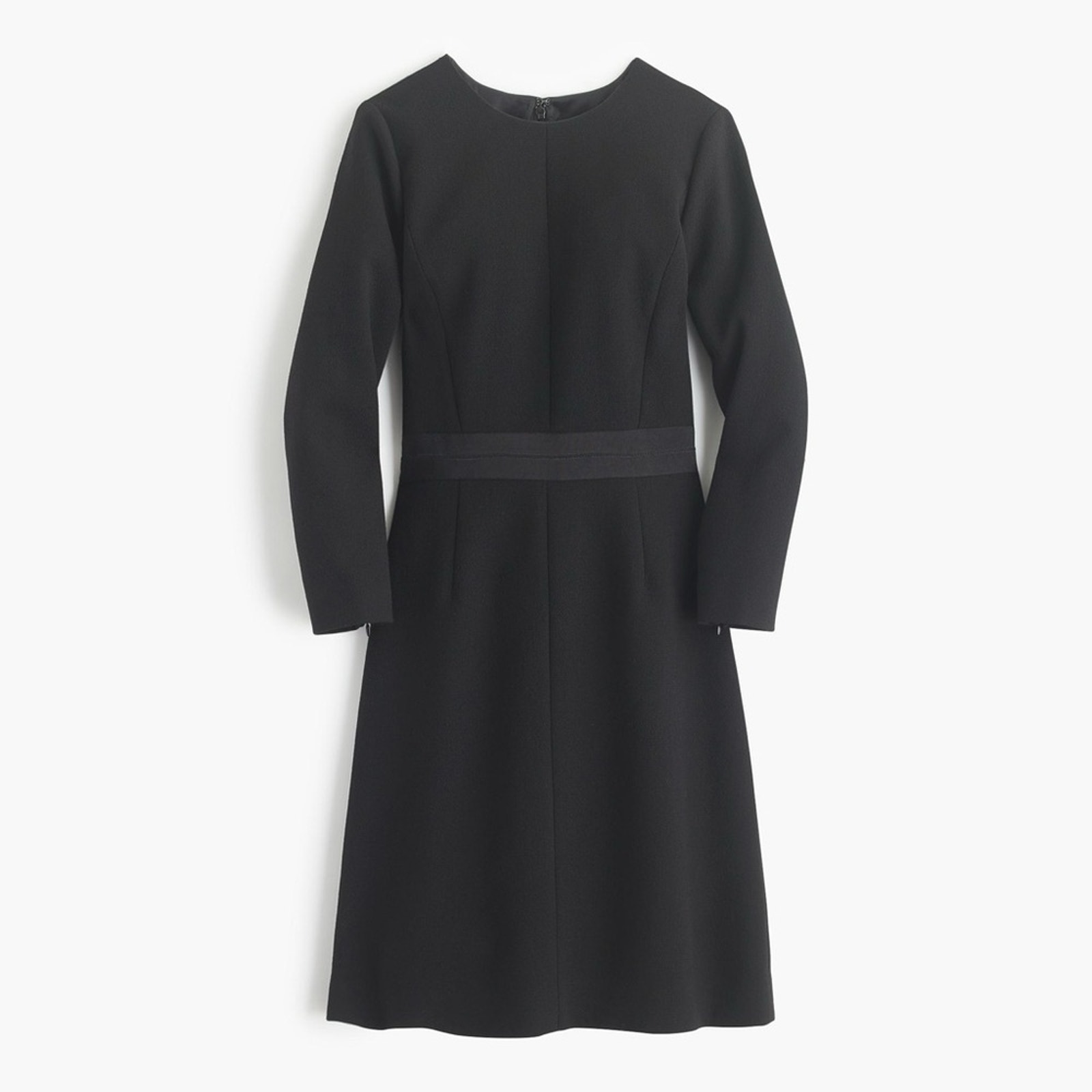 NEW J. Crew Dress Womens 4 Black Double Faced Wool Crepe Career C1063