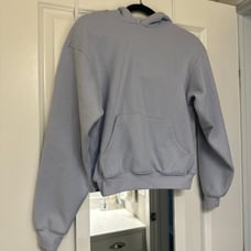 Skims Limited Edition Cotton Fleece Classic Hoodie in Periwinkle (Size XS)