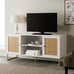 NEW 47 Modern TV Stand, Entertainment Cabinet, Media Console Matte White/Gold